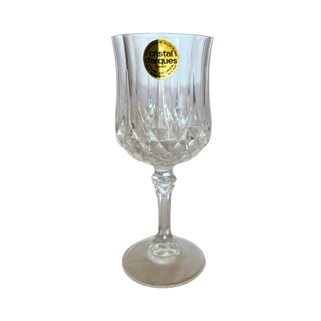 Longchamp Crystal Glasses by Cristal d'Arques, 1970, Set of 24 For Sale - Image 3 of 8