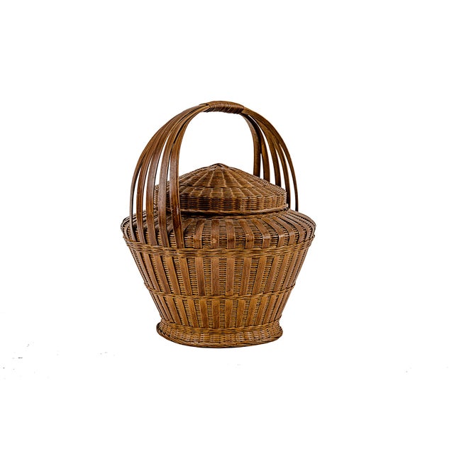 1920s Vintage Chinese Wedding Basket For Sale - Image 5 of 12