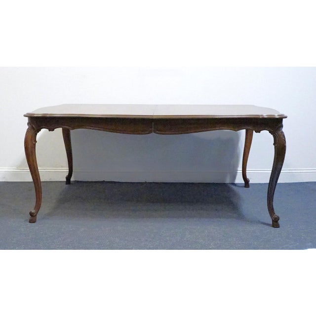 Late 20th Century Thomasville Furniture Place Vendome Collection French Provincial 72" Dining Table For Sale - Image 5 of 7