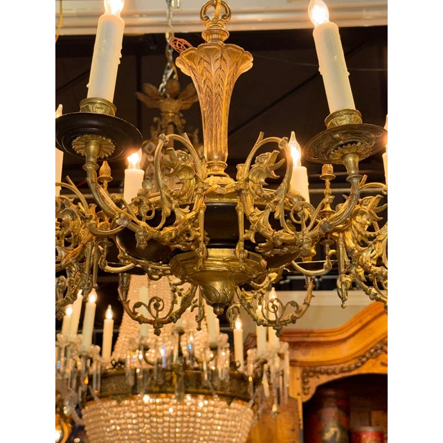 Gothic 19th Century French Gothic Bronze Chandelier For Sale - Image 3 of 4