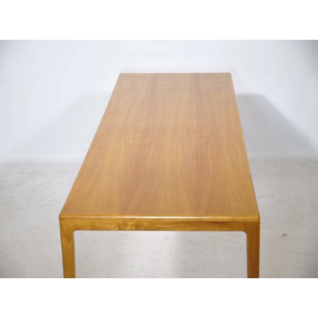 Side table in beechwood, designed by Hartmut Lohmeyer for Wilkhahn, 1960s. Simple, functional design. Made of beechwood...