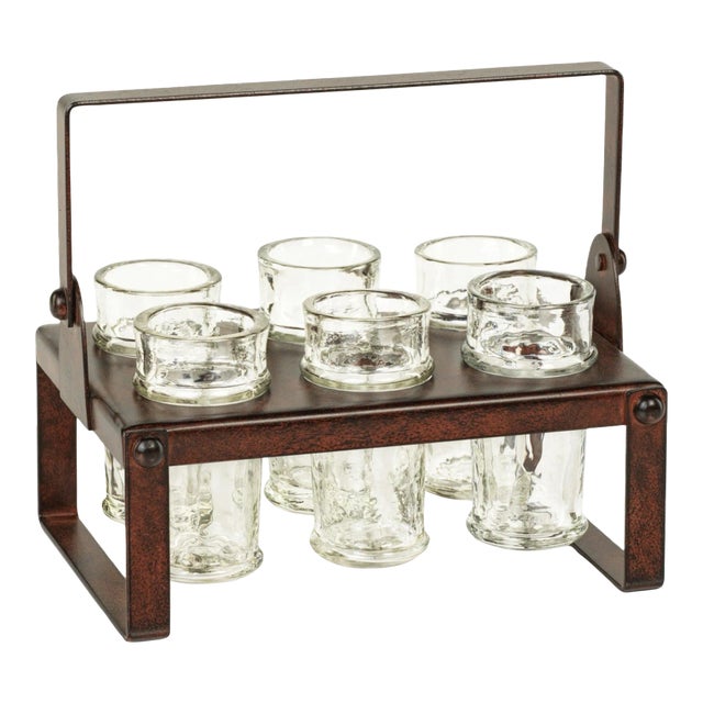 Crissier 6 Shot Tequila Serving Set, 7 Pieces For Sale