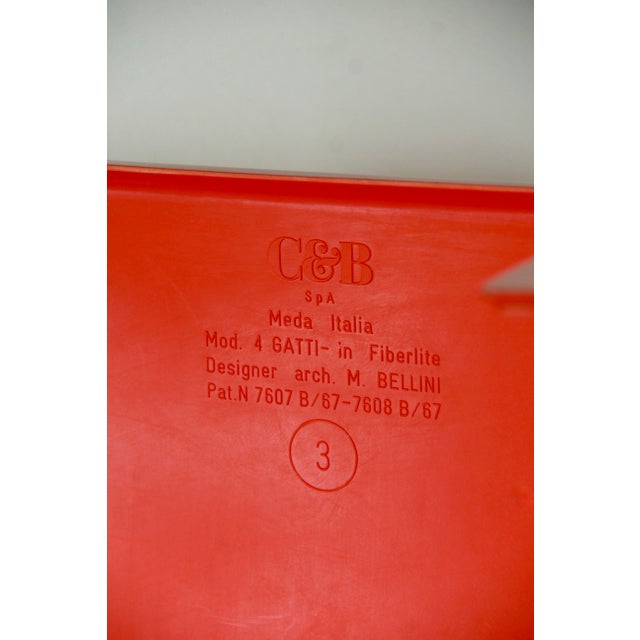 Vintage Space Age Stackable Tables by Mario Bellini for C&B, 1960s, Set of 3 For Sale - Image 12 of 16