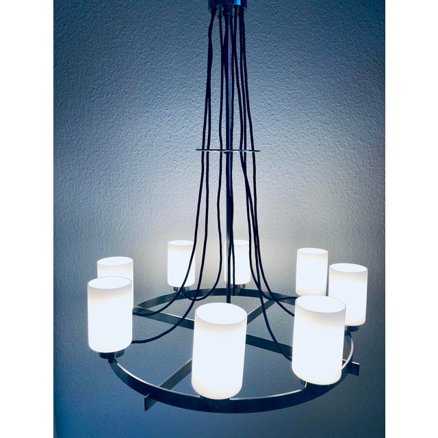 Vintage 8-Light Chandelier, 1970s For Sale - Image 15 of 16