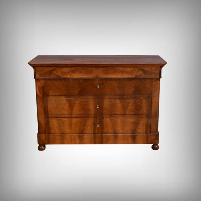 Restoration Chest of Drawers in Burr Walnut, 19th Century For Sale - Image 17 of 17