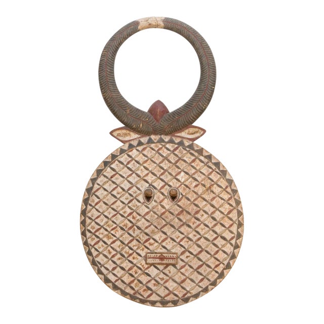 Monumental Carved & Painted Bobo Sun Mask For Sale