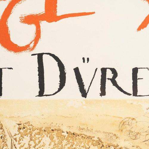 Paper Limited Edition Framed Homage to Albrecht Dürer Poster after Salvador Dalí, 1970s For Sale - Image 7 of 13