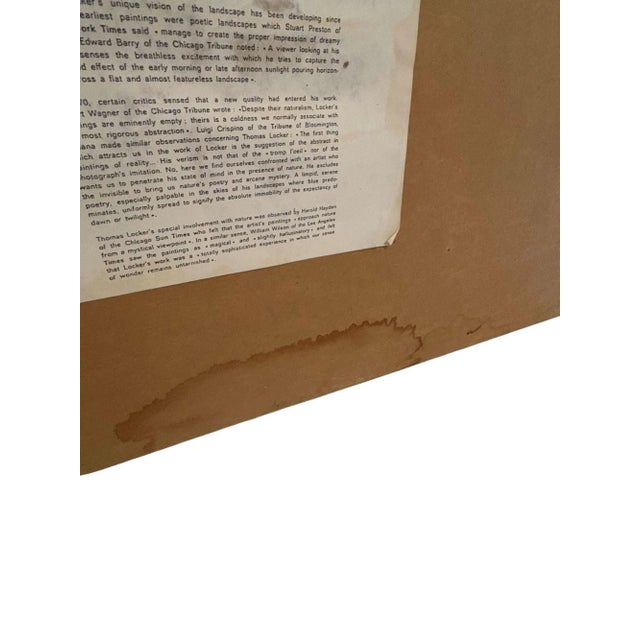 1978 Winter Moon Serigraph Signed by Thomas Locker For Sale In Indianapolis - Image 6 of 11