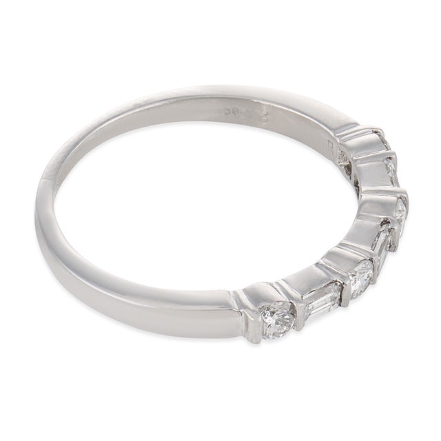 Mid 20th Century Mid 20th Century Tiffany & Co. Diamond Platinum Wedding Band, Size 6 For Sale - Image 5 of 5