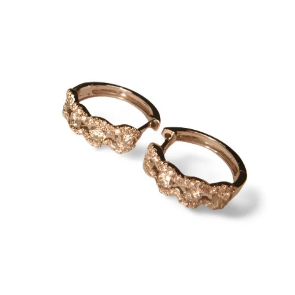 14K White Gold Diamond Hoop Earrings. This elegant pair features brilliant round diamonds set in solid 14K white gold...