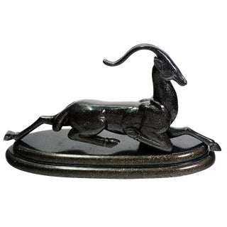 Monumental Art Deco Style Antelope Sculpture For Sale