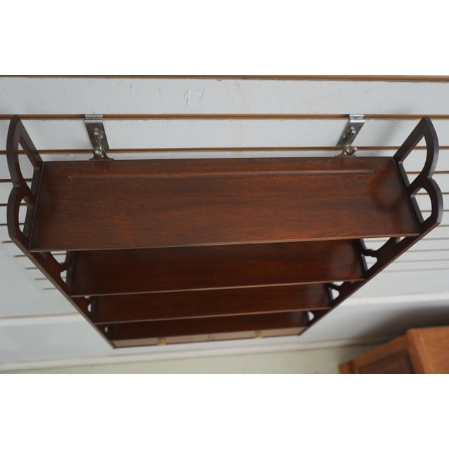 1980s Chippendale Style 2 Drawer Hanging What Not Shelf For Sale - Image 11 of 11