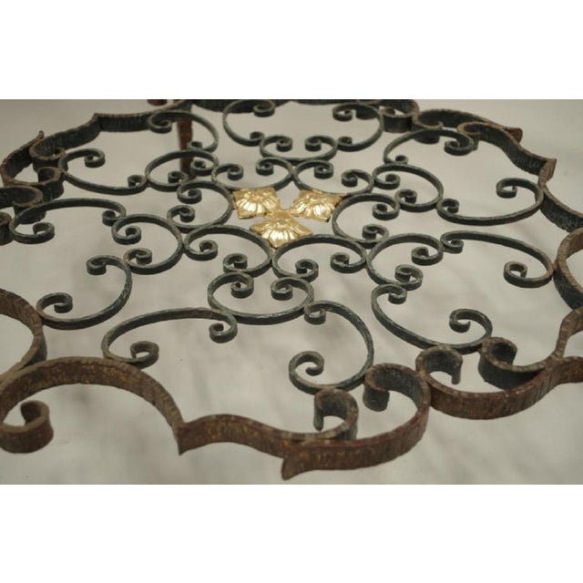 Italian Wrought Iron Coffee Table, 1950s For Sale - Image 4 of 6