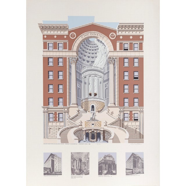 Richard Haas, Krogers Brotherhood Building, Screenprint For Sale