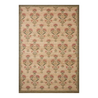 Chris Loves Julia x Loloi Rue Sage / Blush 2'-3" x 3'-9" Accent Rug For Sale
