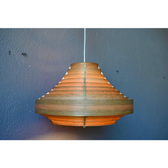 Vintage Scandinavian Pendant Light with Pine Slats by Hans-Agne Jakobsson, 1960s For Sale - Image 6 of 14