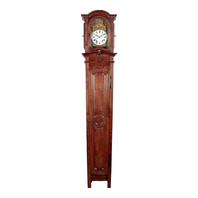 18th Century French Tall Case Clock or Horloge De Parquet For Sale