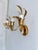 Gold Italian Gilt and White Tole Two-Light Wall Sconces Masca, 1970s, Set of 2 For Sale - Image 8 of 17