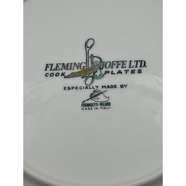 Ceramic 1960s Mid-Century Modern Piero Fornasetti Coquille Crocodile Recipe Plate for Fleming Joffe For Sale - Image 7 of 8