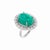 Natural Emerald Ring with 1.65cts Diamond & Emerald 14.70cts in 18k Gold For Sale - Image 17 of 18