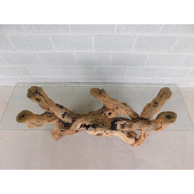 Vintage Grapevine Console Table For Sale - Image 9 of 11