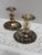 Vintage pair of etched floral silver plated candleholders with engraved flowers and swirled patterns. Classic elegance for...