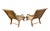 Pair of Vintage Solid Teak Sculptural Steamer-Style Chaise Lounge Chairs For Sale - Image 4 of 12