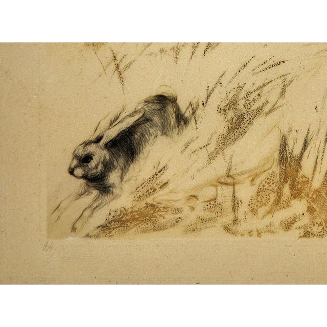 Louis Icart, Scared, Hand Coloured Etching, 1920s, Framed For Sale - Image 9 of 18