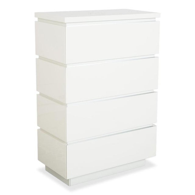 Modern Interlübke Cube Chest of Drawers in White High Gloss Wood from Lübke For Sale - Image 3 of 17