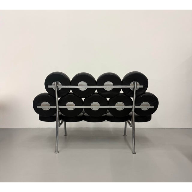 Mid 20th Century Vintage Oversized Marshmallow Style Modular Sofa For Sale - Image 5 of 6