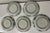 Antique Colored Japanese Plates - 6 - Blue & White, Burgundy, Light Green and Gold For Sale - Image 14 of 18