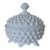 Vintage Fenton White Hobnail Milk Glass Covered Footed Bowl For Sale