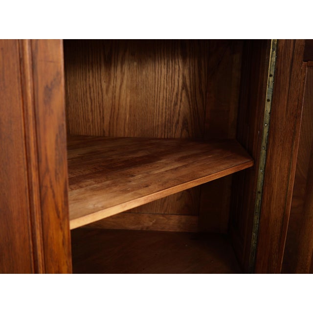German Oak Corner Cabinet, 1950s For Sale - Image 12 of 18