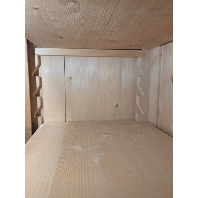 Vintage German Natural Pine Tall Cabinet Cupboard For Sale - Image 18 of 18