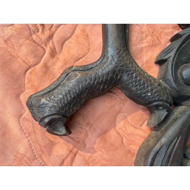 Carved Spanish Toledo Hapsburg Dynasty Coat of Arms For Sale - Image 9 of 11