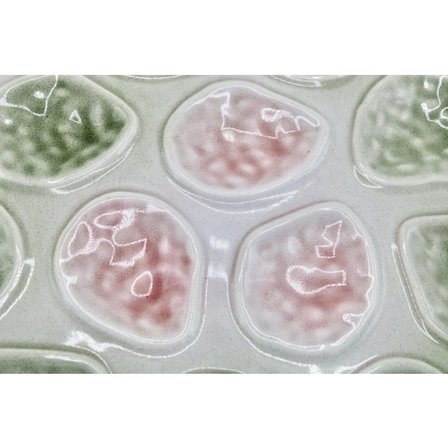 Off-white Antique French Faience Oyster Platter For Sale - Image 8 of 10