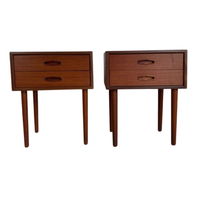 Bedside Tables, Denmark, 1960, Set of 2 For Sale