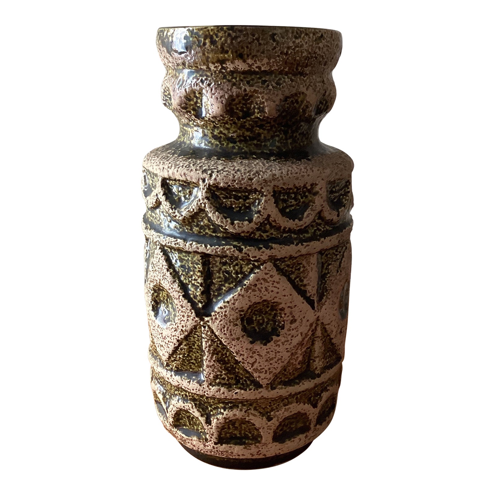 Mid-Century Art Pottery Bay Keramik Vase West German Design