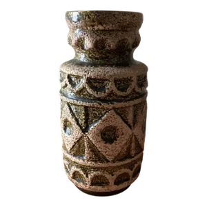 Mid-Century Art Pottery Bay Keramik Vase West German Design # 92 20
