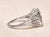 Metal The Rebecca: Ladies 18 Karat White Gold Filigree engagement ring set with 1.30 Carat European Cut Diamond For Sale - Image 7 of 13