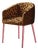 Utopía Dining Chair in Leopard Furry Velvet from Moanne For Sale