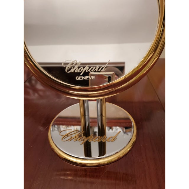 Vintage Chopard Geneve Gold Plated Mirror | Chairish