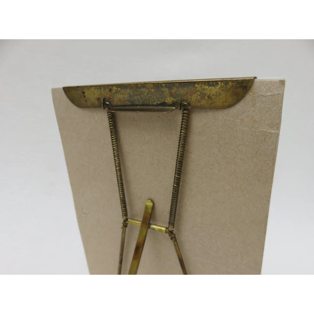 Antique Art Nouveau Brass Picture Frame For Sale - Image 10 of 13