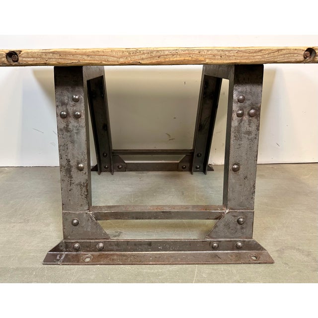 Industrial Riveted Coffee Table, 1960s For Sale - Image 13 of 18