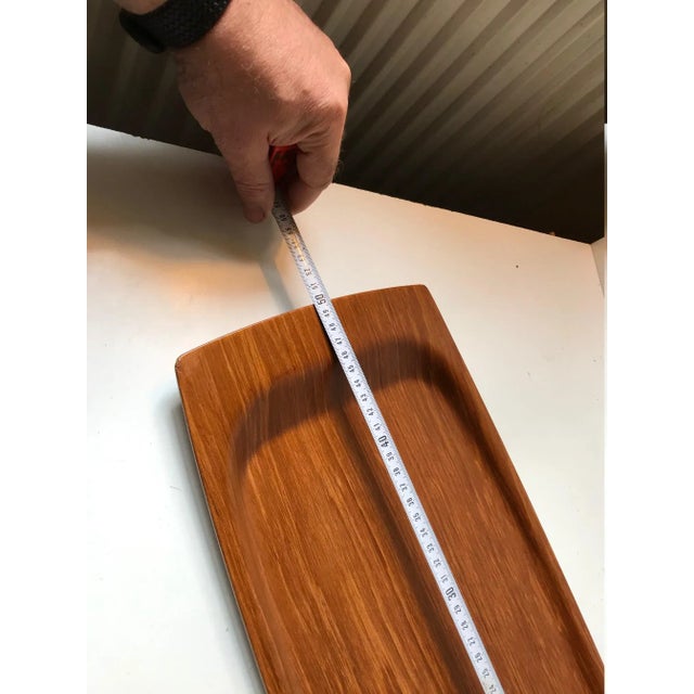 Large Danish Teak Serving Tray from Langva, 1960s For Sale - Image 9 of 10