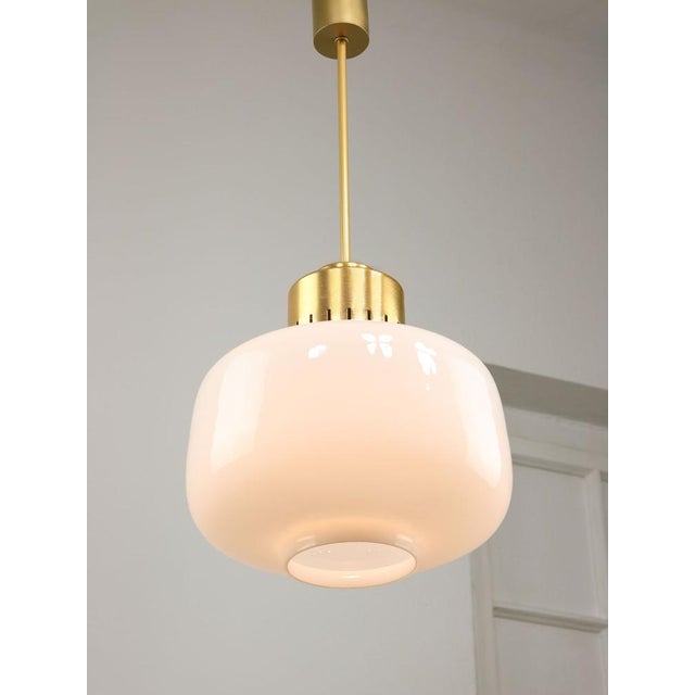 Mid-Century Opaline Pendant Lamps, 1960s, Set of 2 For Sale - Image 10 of 13
