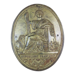 Late 19th Century French Notary Sign