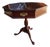 Vintage Custom Mahogany Octagon Pedestal Side Table Ball and Claw Feet Jefferson For Sale