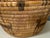 Museum Quality 17” Created in the Style of Native American Polychrome Olla Basket - Dual Register For Sale - Image 4 of 14