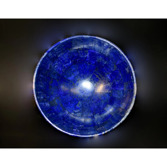 Gemstone Fine Lapis Lazuli Bowl For Sale - Image 7 of 12